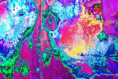 Dökülen boya paslı metal dokusu