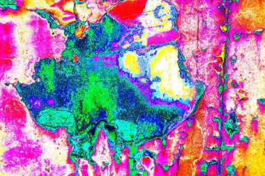 Dökülen boya paslı metal dokusu