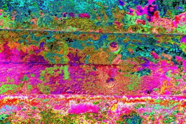 Çizik ve çatlaklarla metal doku