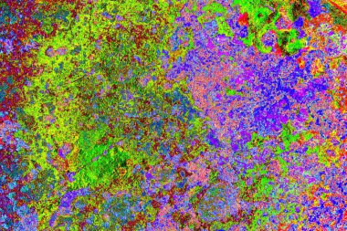 Çizik ve çatlaklarla soyut renkli duvar kâğıdı 