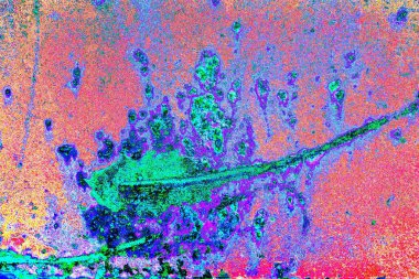 Çizik ve çatlaklarla soyut renkli duvar kâğıdı 