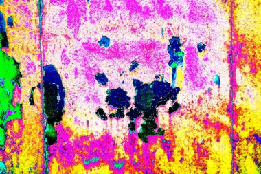 Dökülen boya paslı metal dokusu