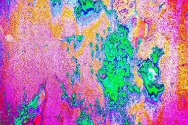 Dökülen boya paslı metal dokusu