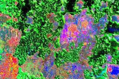 Dökülen boya paslı metal dokusu