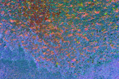 Çizik ve çatlaklarla soyut renkli duvar kâğıdı 