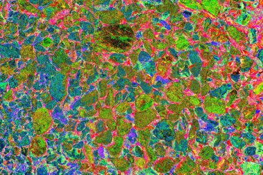 Soyut neon renkler çizik ve çatlaklarla dokulu duvar. 