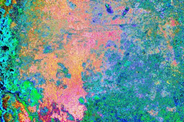 Çizik ve çatlaklarla metal doku