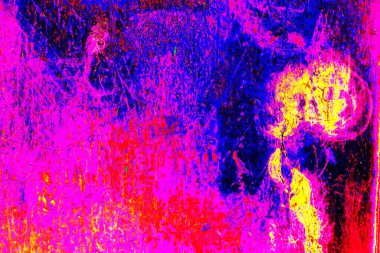 Çizik ve çatlaklarla metal doku