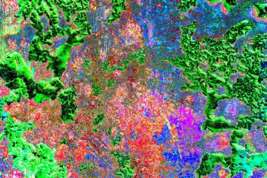 Dökülen boya paslı metal dokusu