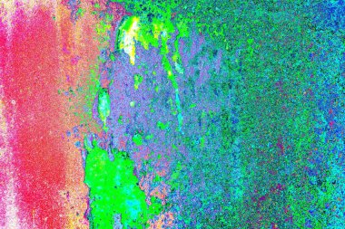 Dökülen boya paslı metal dokusu