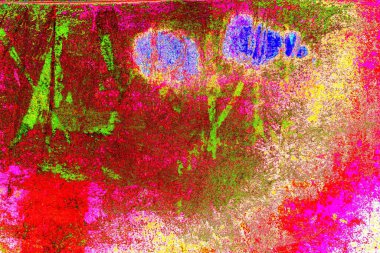 Çizik ve çatlaklarla metal doku