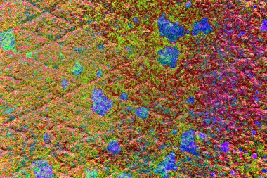 Çizik ve çatlaklarla metal doku