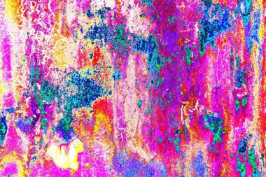 Dökülen boya paslı metal dokusu