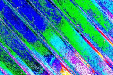 Çizik ve çatlaklarla metal doku