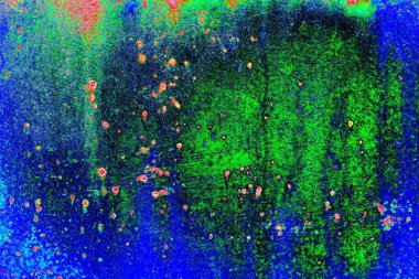 Çizik ve çatlaklarla soyut renkli duvar kâğıdı 