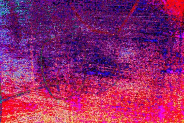 Çizik ve çatlaklarla soyut renkli duvar kâğıdı 