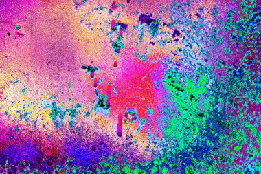 Dökülen boya paslı metal dokusu