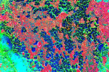 Dökülen boya paslı metal dokusu