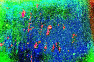 Dökülen boya paslı metal dokusu