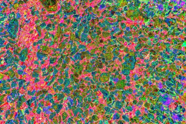 Soyut neon renkler çizik ve çatlaklarla dokulu duvar. 