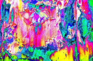 Dökülen boya paslı metal dokusu