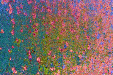 Çizik ve çatlaklarla metal doku