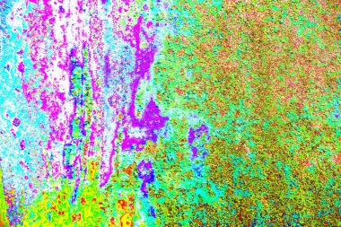 soyut neon renkleri çizik ve çatlaklarla duvar kağıdı deseni 