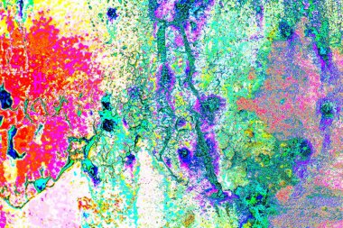 soyut neon renkleri çizik ve çatlaklarla duvar kağıdı deseni 