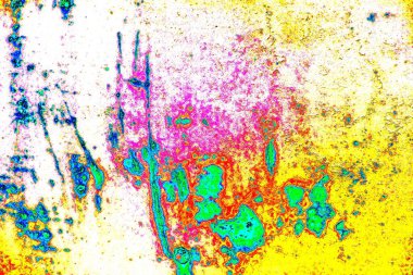 Yaratıcı soyut sanat eserleri, renkli doku arka planına sahip rustik duvarları kopyala