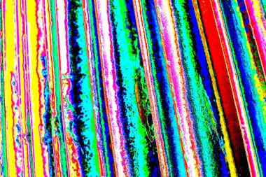 Soyut neon renkler çizik ve çatlaklarla dokulu duvar. 