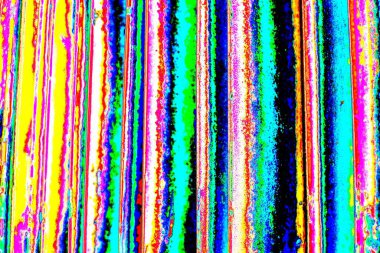 Soyut neon renkler çizik ve çatlaklarla dokulu duvar. 