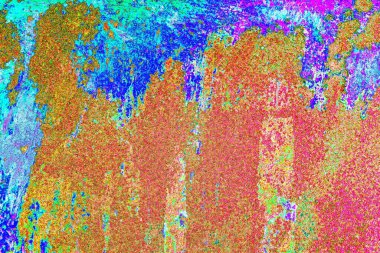 soyut neon renkleri çizik ve çatlaklarla duvar kağıdı deseni 