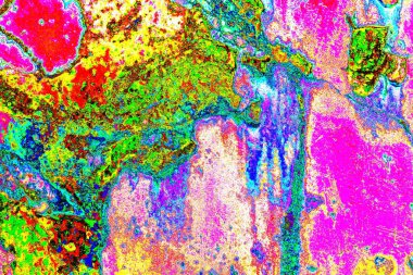 soyut neon renkleri çizik ve çatlaklarla duvar kağıdı deseni 