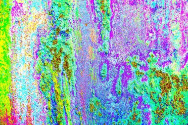 soyut neon renkleri çizik ve çatlaklarla duvar kağıdı deseni 