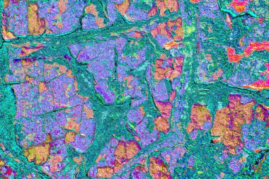 Çizik ve çatlaklarla metal doku 