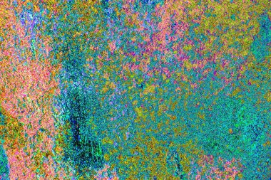 Yaratıcı soyut sanat eserleri, renkli doku arka planına sahip rustik duvarları kopyala