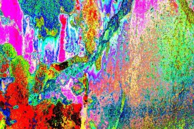 soyut neon renkleri çizik ve çatlaklarla duvar kağıdı deseni 