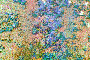 Yaratıcı soyut sanat eserleri, renkli doku arka planına sahip rustik duvarları kopyala