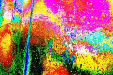 Çizik ve çatlaklarla metal doku 