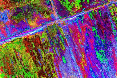 Yaratıcı soyut sanat çalışması, renkli doku arka planına sahip uzay duvar kağıdını kopyala