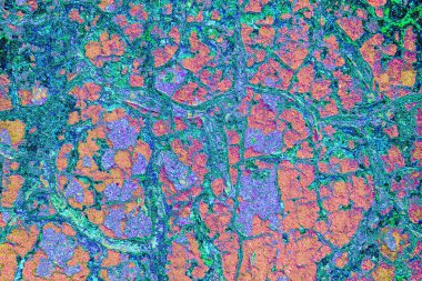 Çizik ve çatlaklarla metal doku 