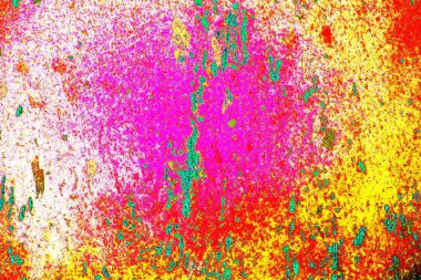 soyut neon renkleri çizik ve çatlaklarla duvar kağıdı deseni 