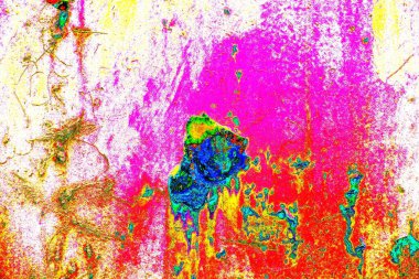 soyut neon renkleri çizik ve çatlaklarla duvar kağıdı deseni 