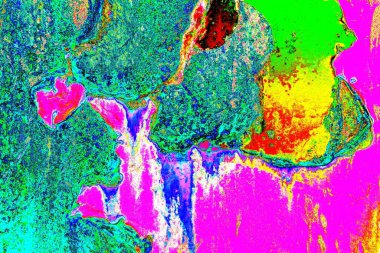 Yaratıcı soyut sanat eserleri, renkli doku arka planına sahip rustik duvarları kopyala