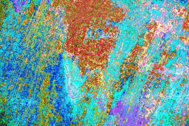 soyut neon renkleri çizik ve çatlaklarla duvar kağıdı deseni 