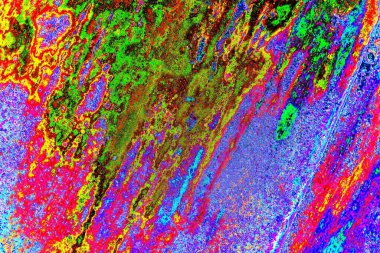 Yaratıcı soyut sanat çalışması, renkli doku arka planına sahip uzay duvar kağıdını kopyala