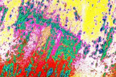 soyut neon renkleri çizik ve çatlaklarla duvar kağıdı deseni 