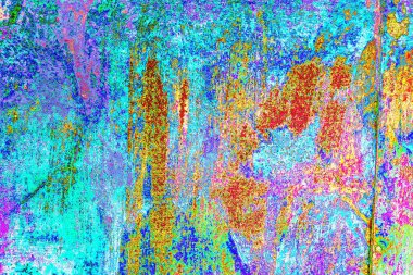 soyut neon renkleri çizik ve çatlaklarla duvar kağıdı deseni 