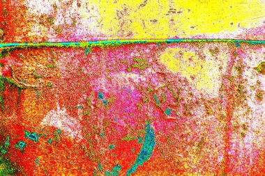 Yaratıcı soyut sanat eserleri, renkli doku arka planına sahip rustik duvarları kopyala