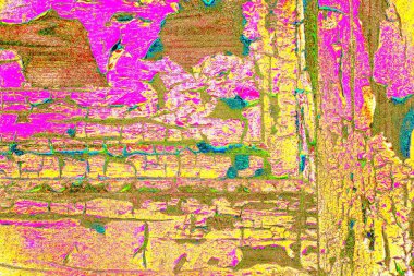 soyut neon renkleri çizik ve çatlaklarla duvar kağıdı deseni 